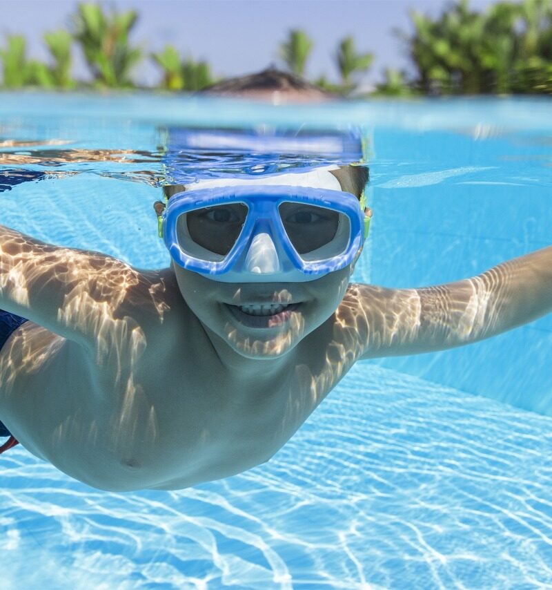 Ujumismask suurte vaateväljadega