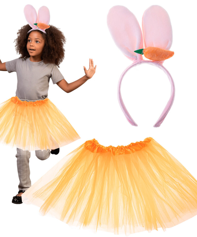 Laste jänku kostüümikomplekt peapaelaga