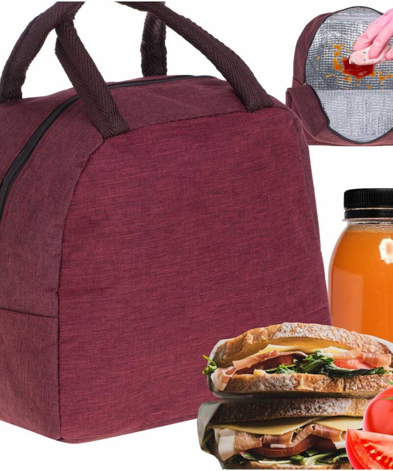 Punane lõunakott matkaks valmis