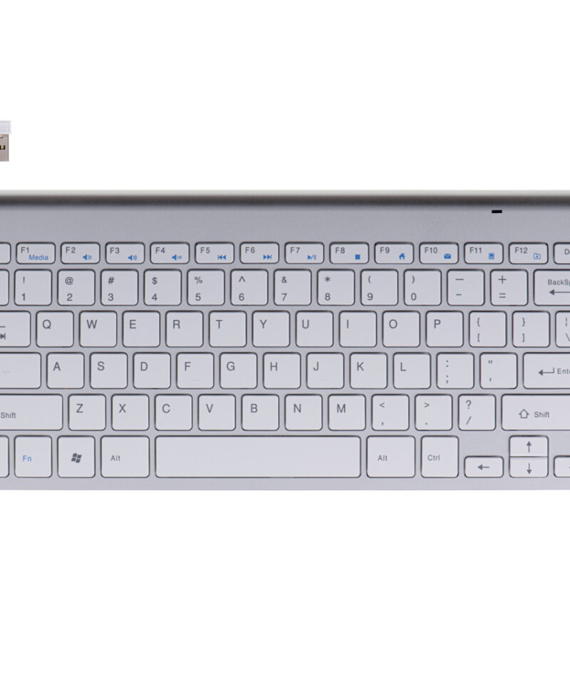 Stiilne hõbedane klaviatuur