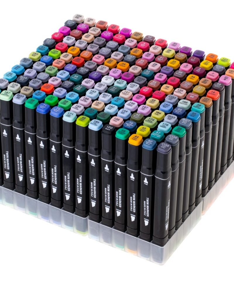 Erksad värvid markerikomplektis