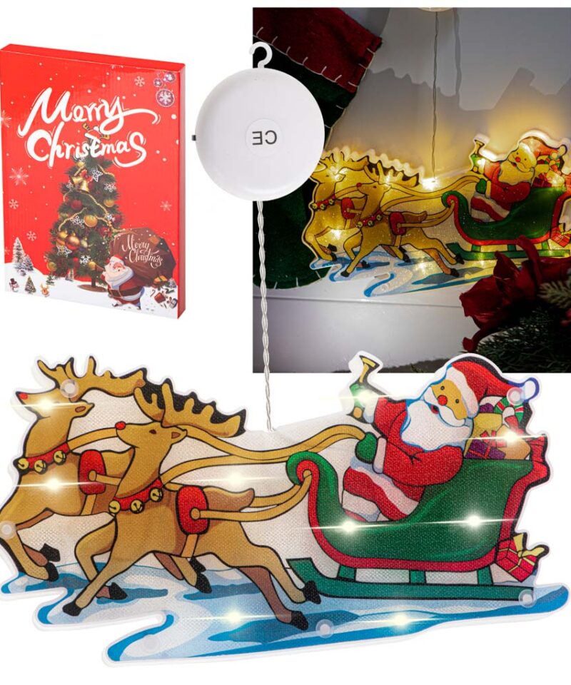 LED jõulukaunistus aknal