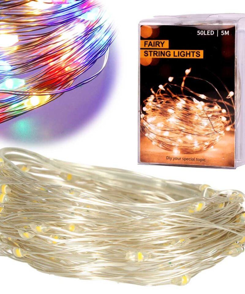 Mitmevärvilised LED jõulutuled säravad eredalt