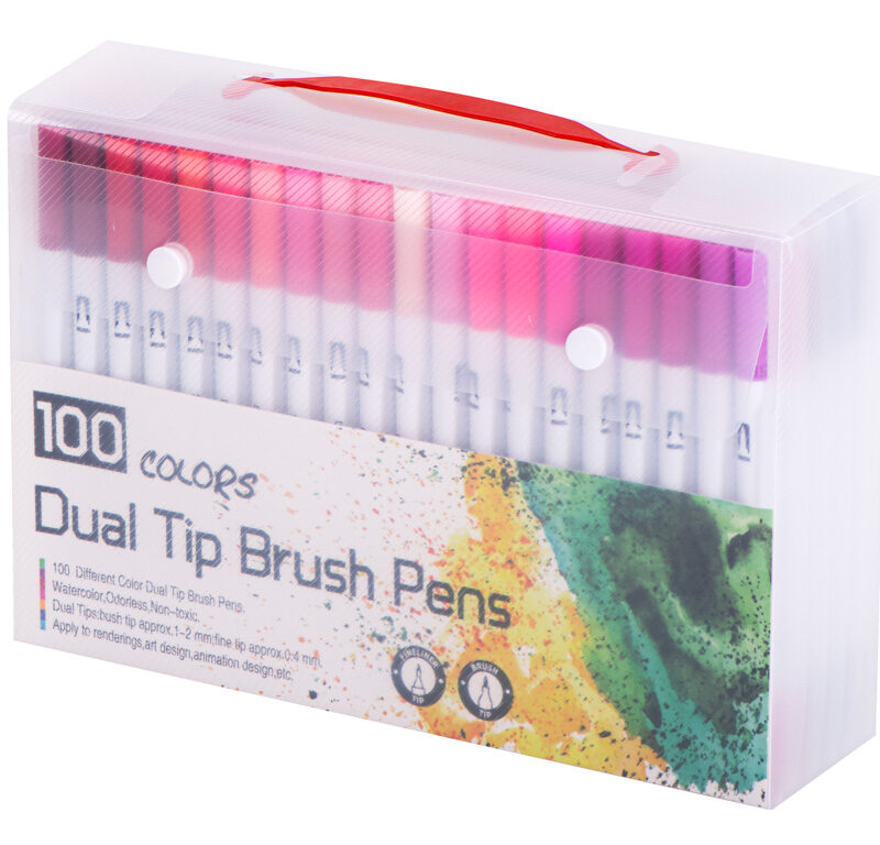 Plastikkohvris markerikomplekt