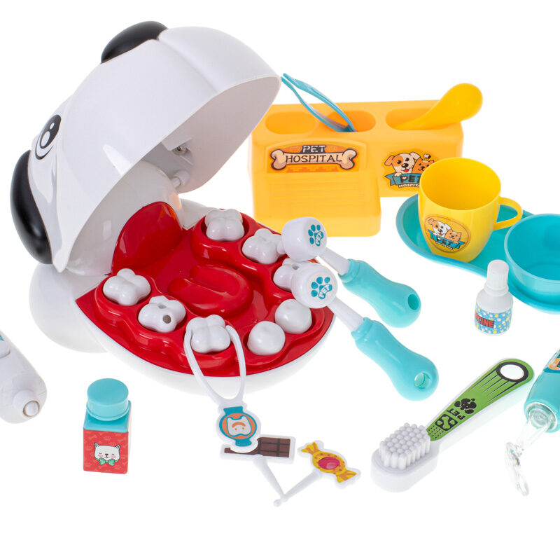 Loomaarsti mängukomplekt õpetab hambahügieeni