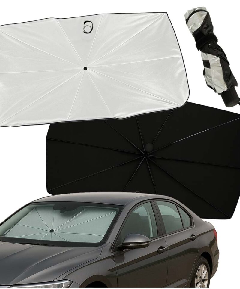 Auto esiklaasi päikesesirm kaitseb päikese eest