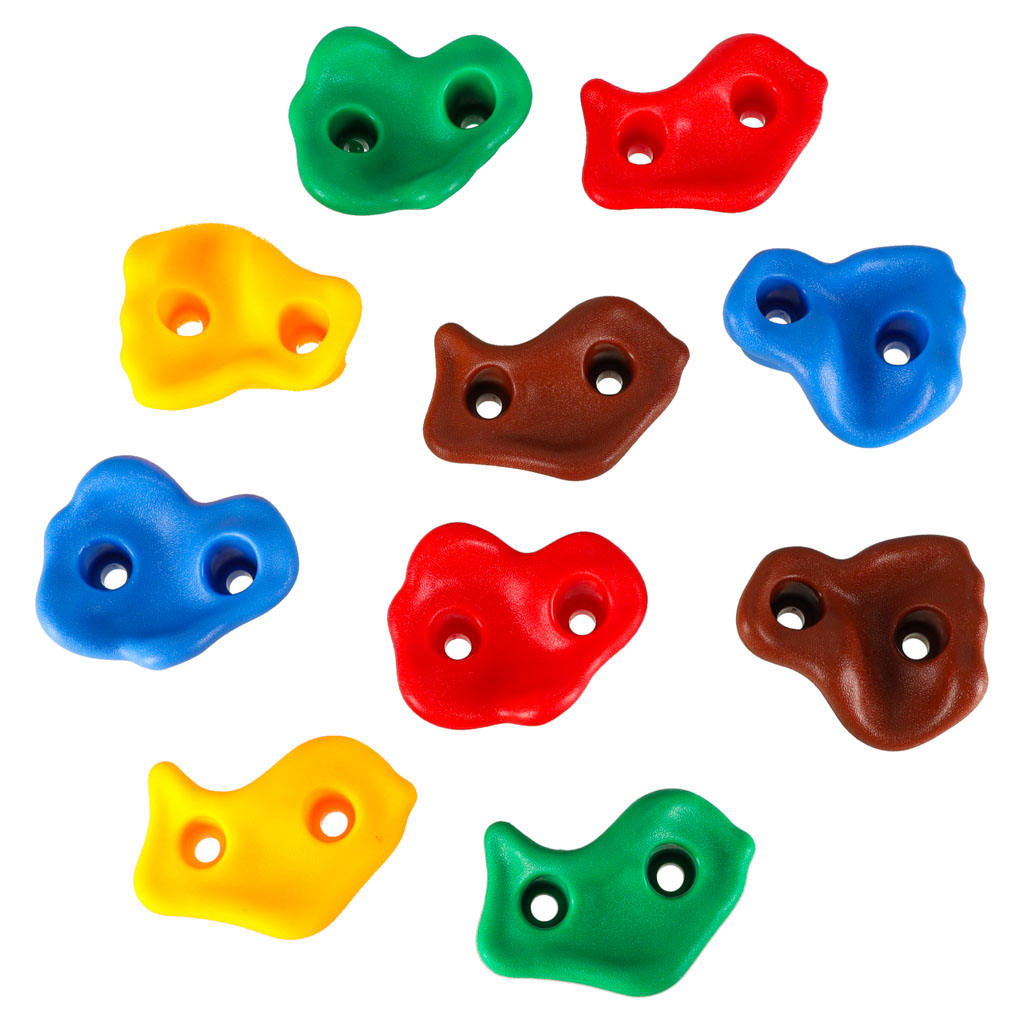 Lastele mõeldud ronimiskivid komplektis