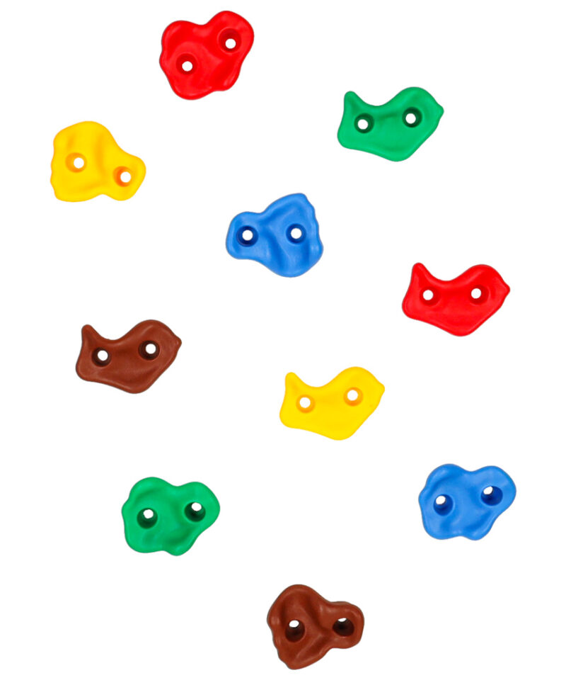 Värviline ronimiskivide komplekt