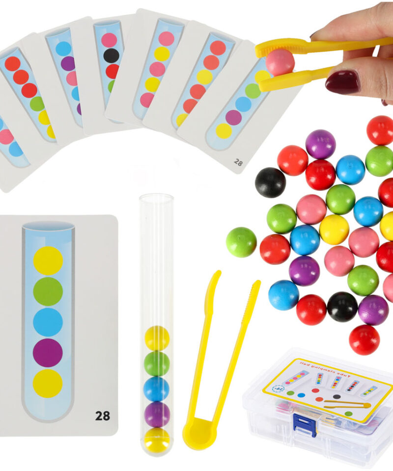 Hariv komplekt värviliste kuulidega