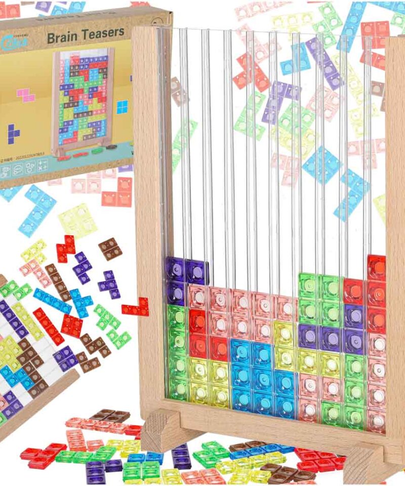 Laste loogikamäng klotsidega värviliste klotsidega