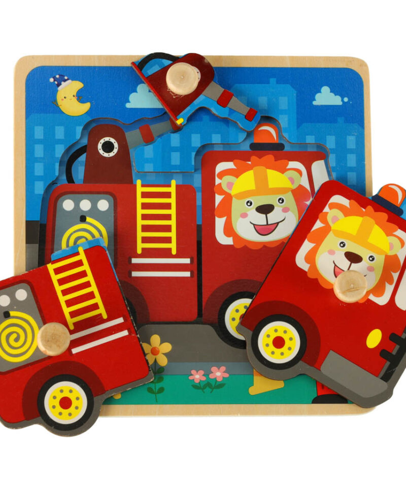 Tuletõrjeauto pusle arendab oskusi