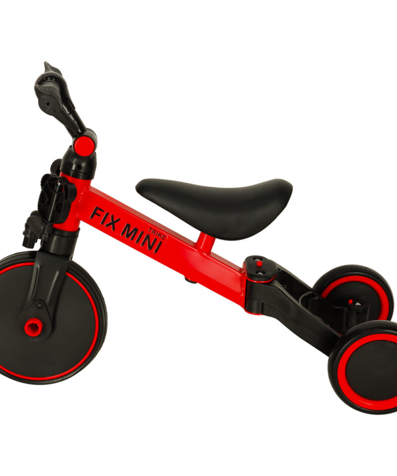 Mitmekülgne kolmerattaline jooksuratas punane