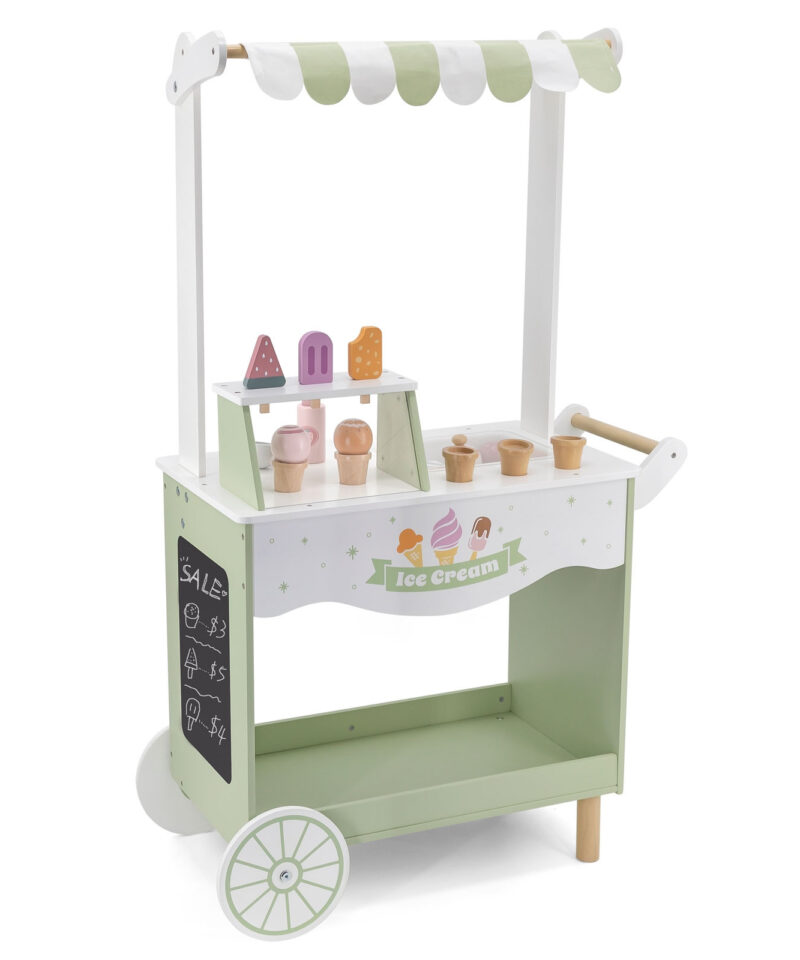 Lihtsasti liigutatav jäätisekäru