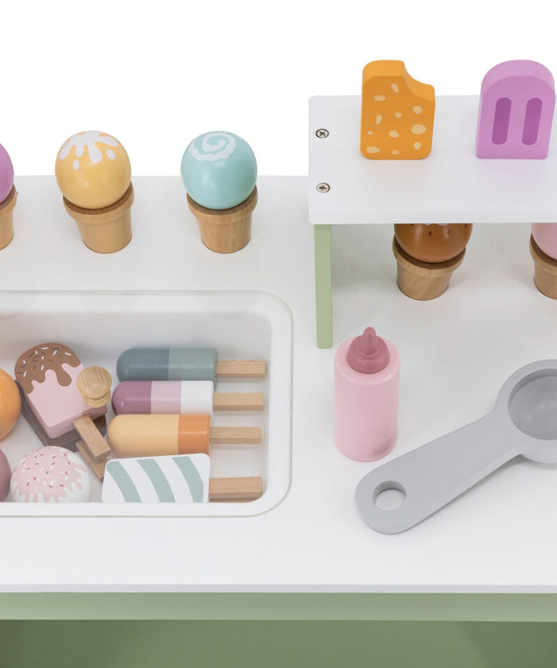 Lihtsasti liigutatav jäätisekäru