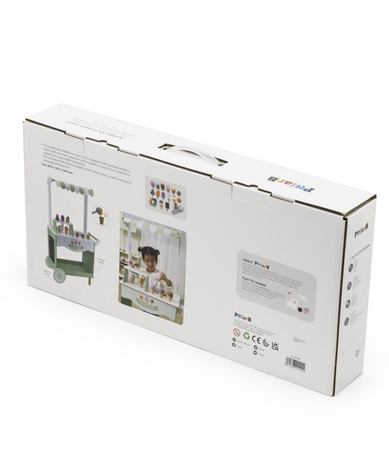 Lihtsasti liigutatav jäätisekäru