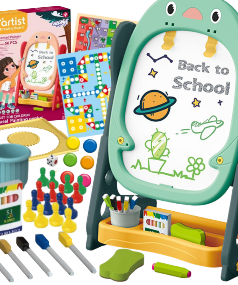 Mitmekülgne magnetiline joonistustahvel lastele