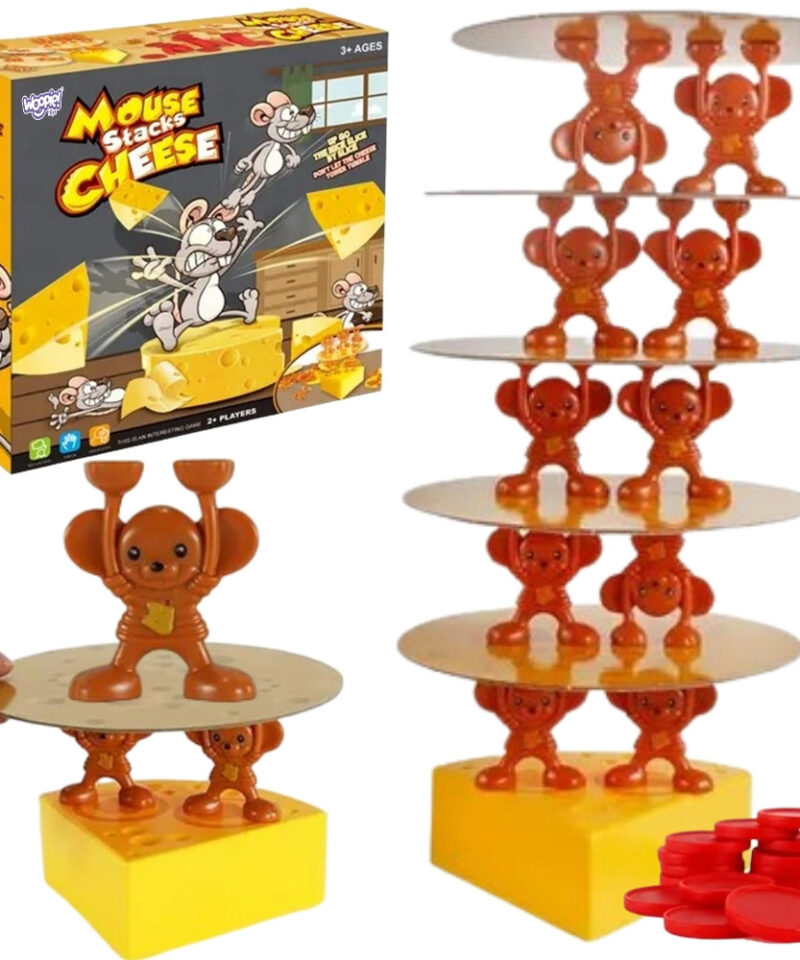 Tasakaalu mäng hiirte ja juustuga laual