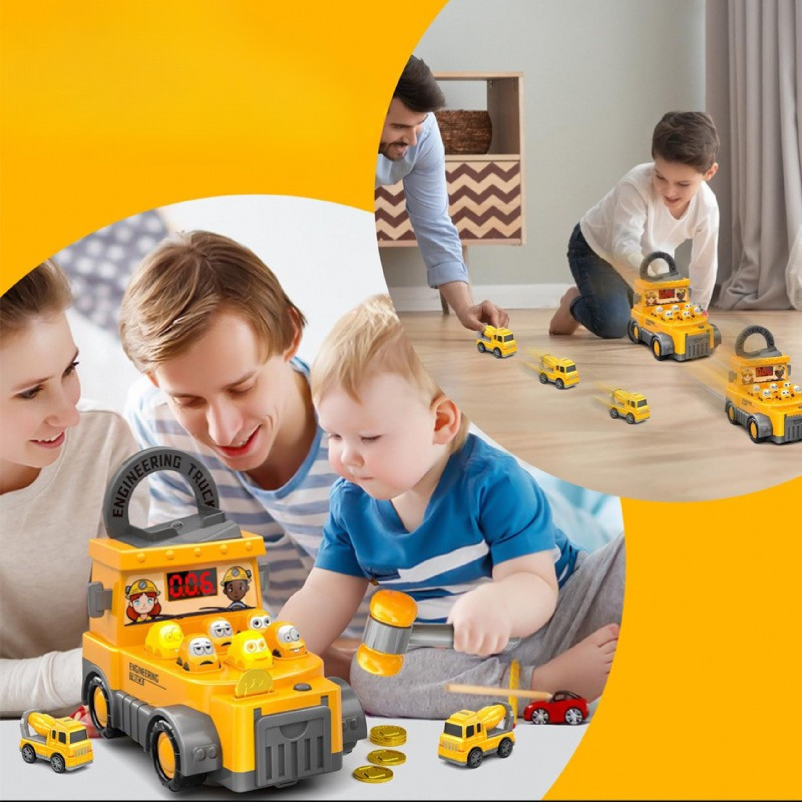 Lapsed naudivad mängu pehme haamriga