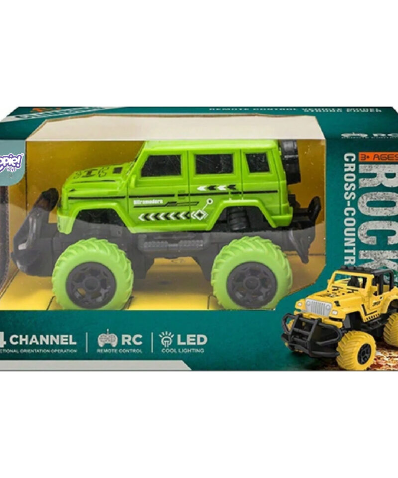 Maastikurehvidega zdaljuhitav auto