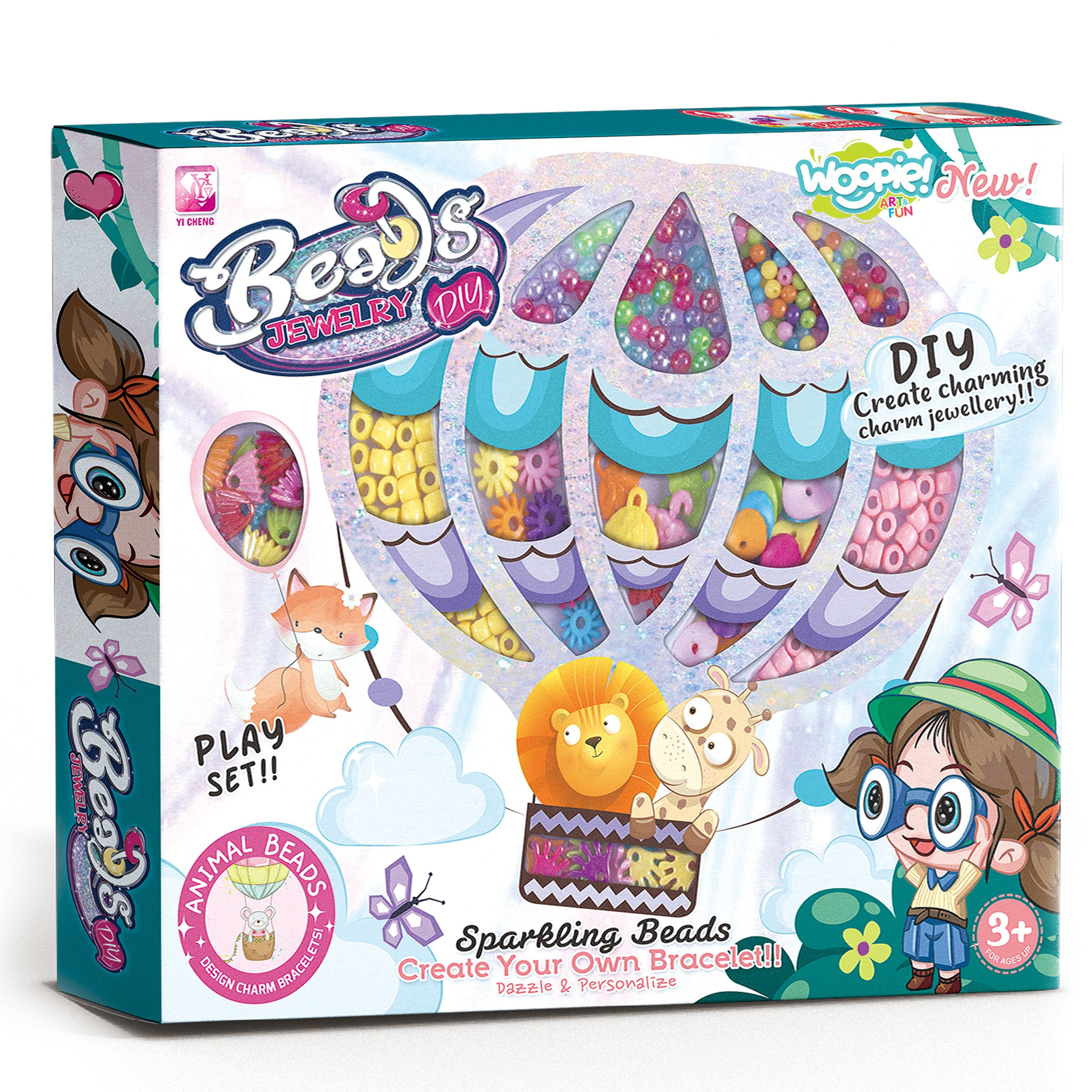 Laste loominguline ehtekomplekt koos helmestega