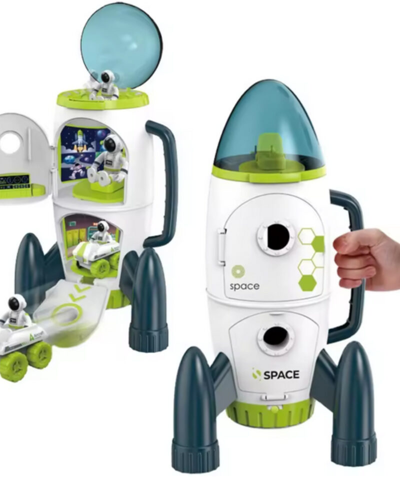 Kosmoseraketi mängukomplekt koos heliefektidega