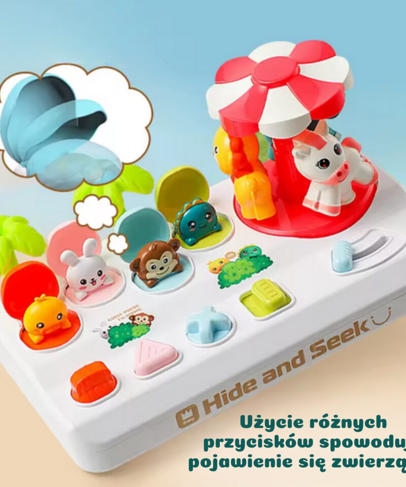 Värvikas pop-up mäng erinevate loomadega