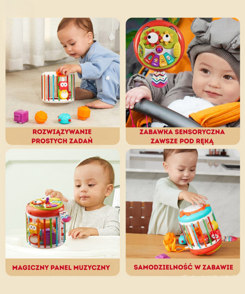 Mängukuubik muusikapaneeliga