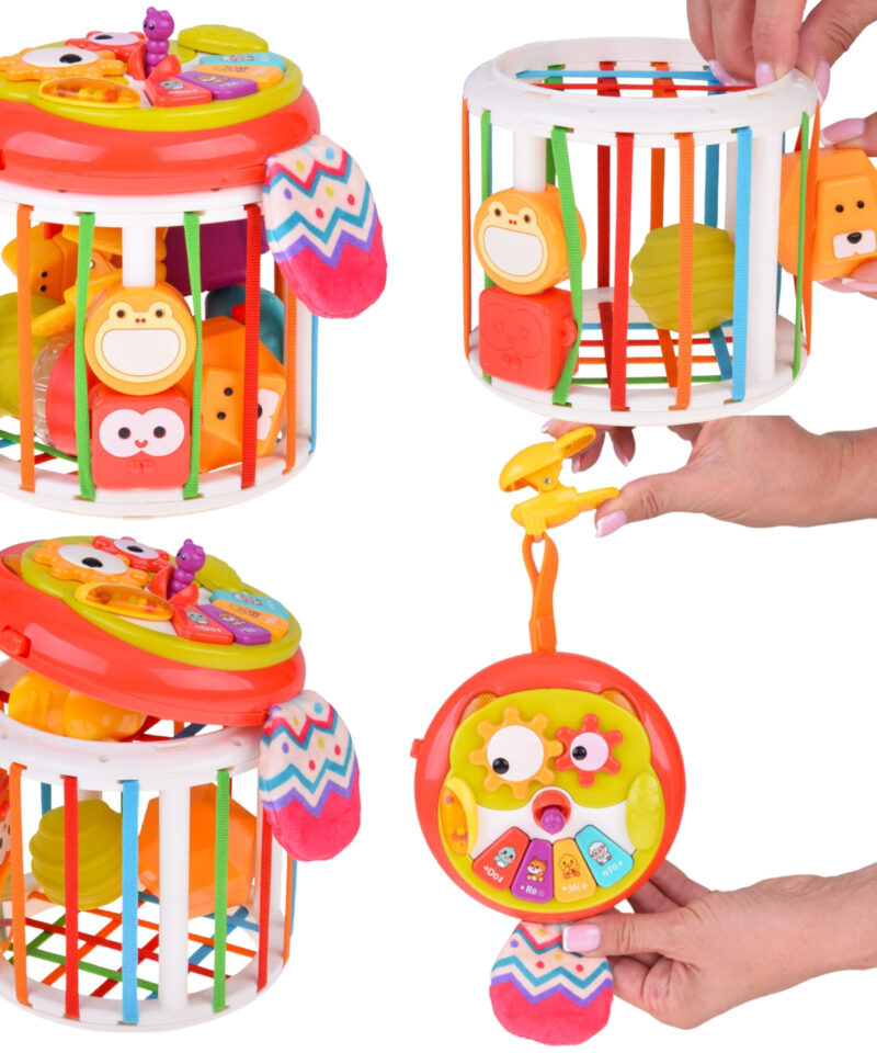 Mängukuubik erinevate tekstuuridega