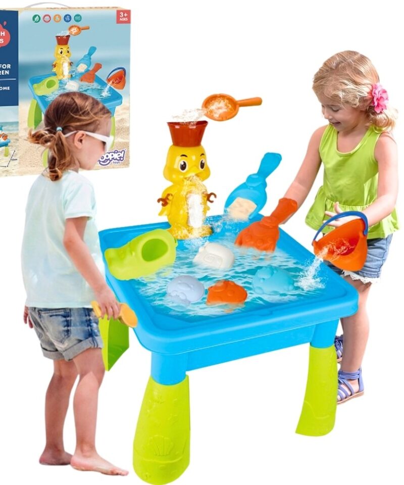 Laste veemängu laud ja liivakast