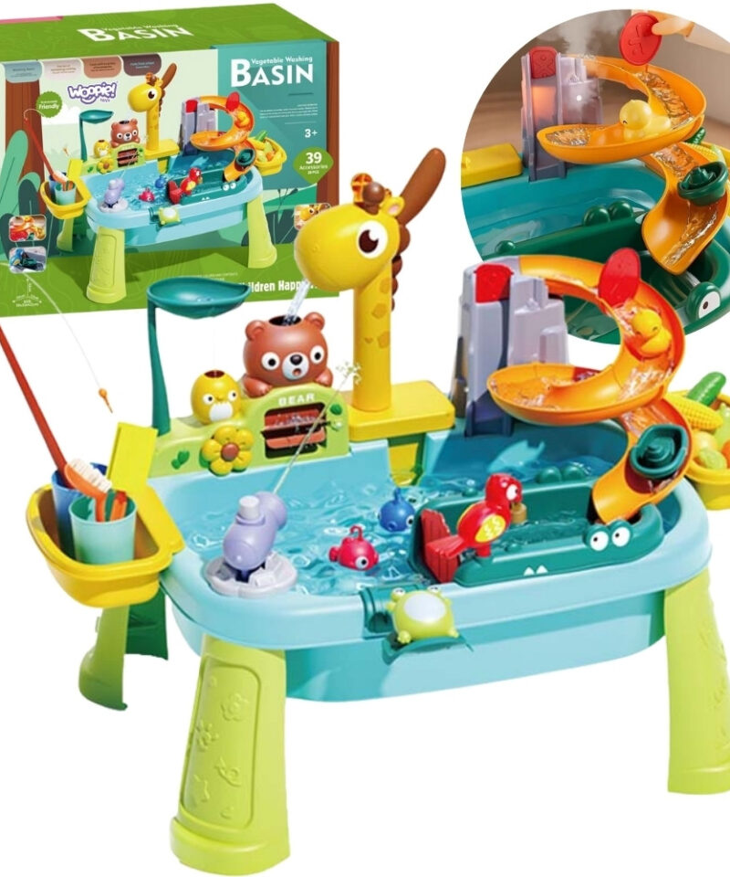 Mitmekülgne veemängulaud lastele rõdul