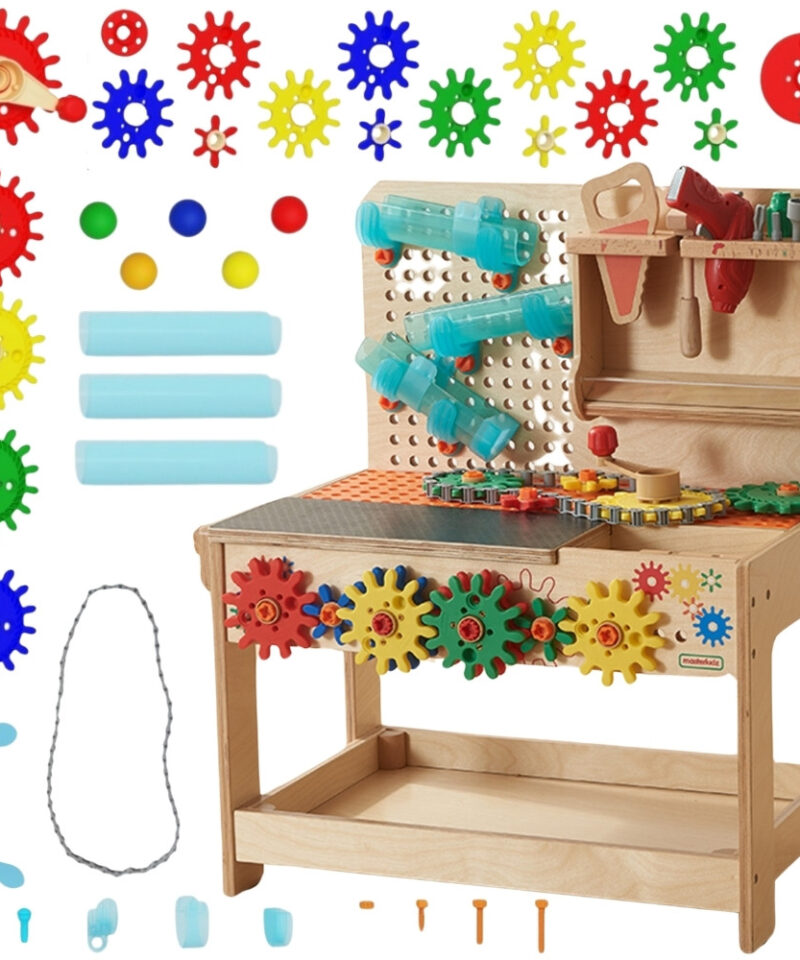 Puidust hariv tööriistakomplekt lastele