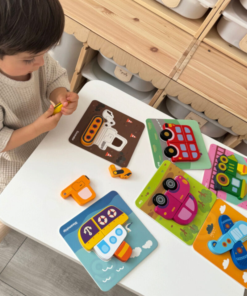 Laste puidust pusle arendab loogilist mõtlemist