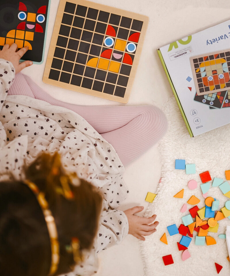 Erksad värvilised mosaiigid