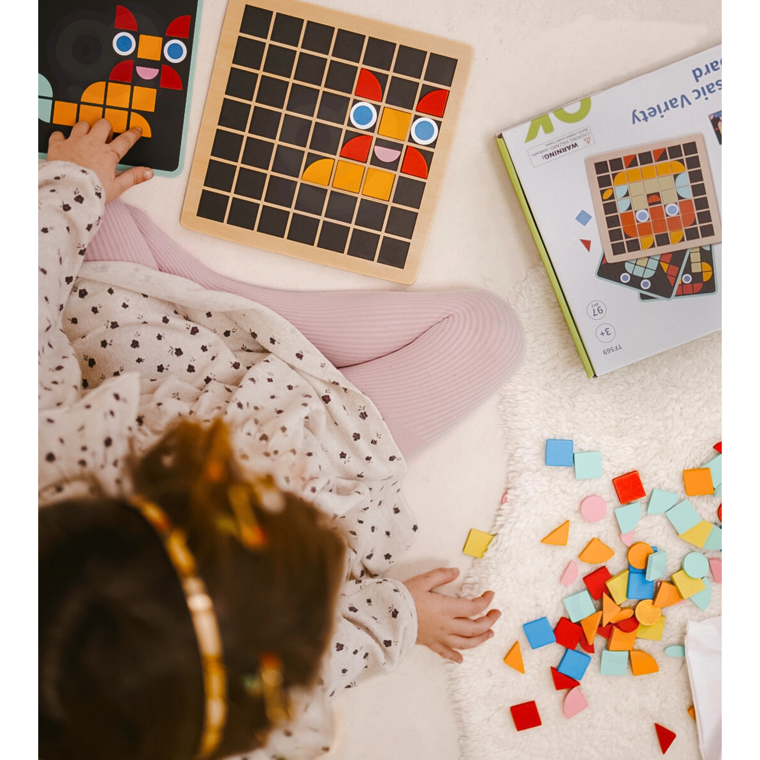 Erksad värvilised mosaiigid