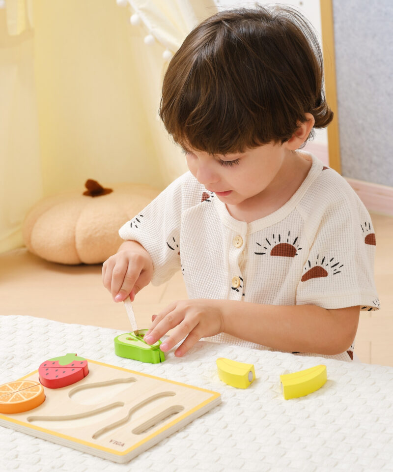 Lõikemängu komplekt koos puuviljadega
