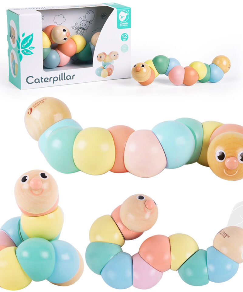 Värviline puidust mänguasi lapsele