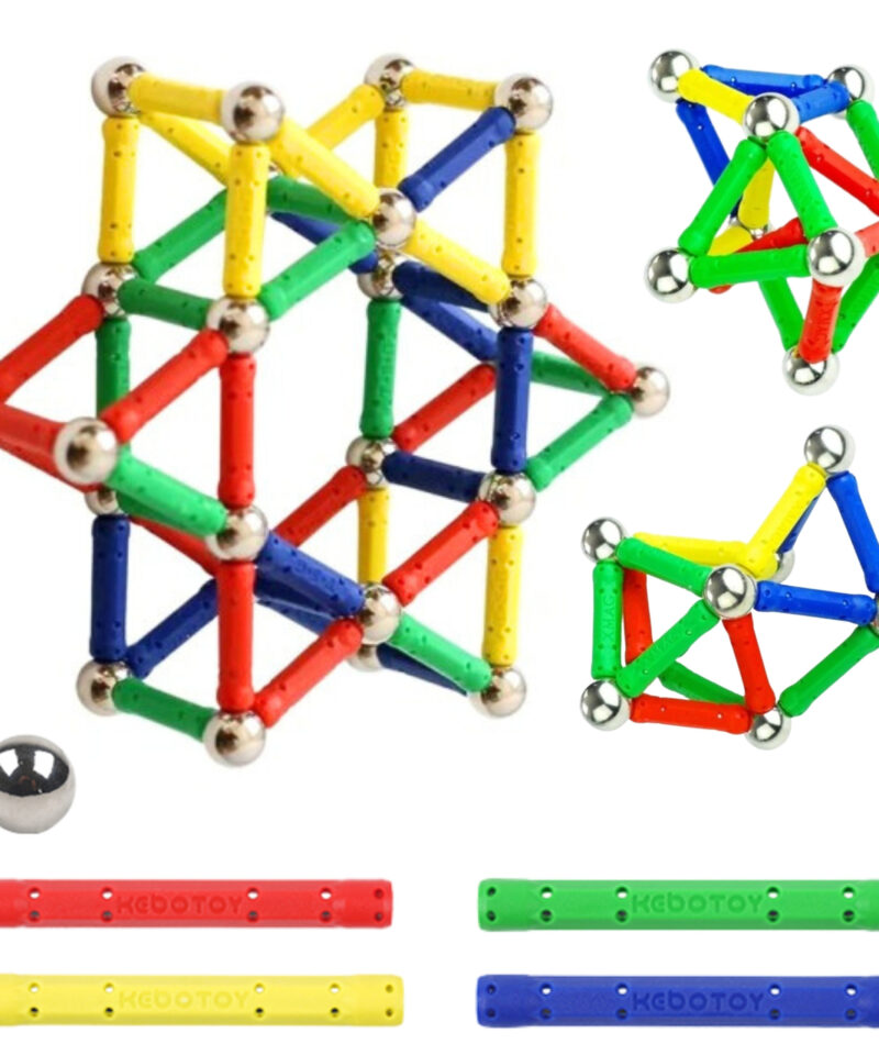 Lapsed mängivad magnetiliste klotsidega