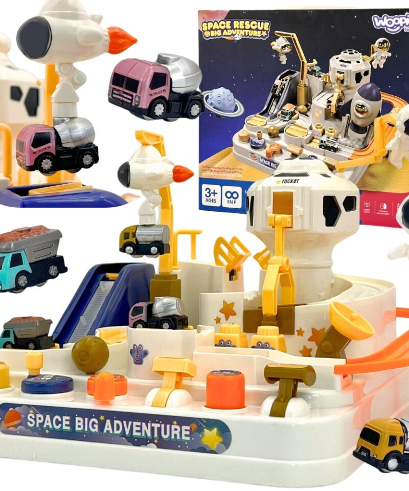 Interaktiivne kosmose seiklusrada lastele mängimas