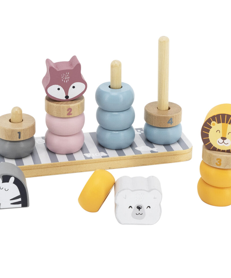 Erksad ja lapsesõbralikud värvid puidust puzzle