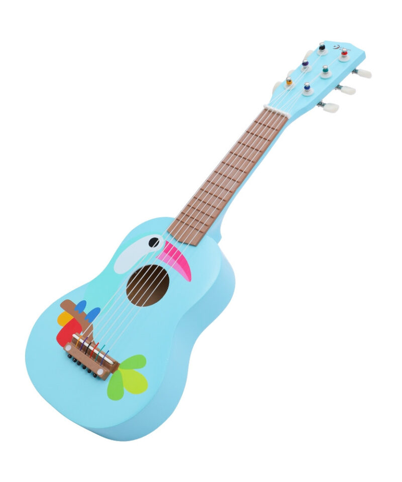 Tukaani mustriga kitarr lastele