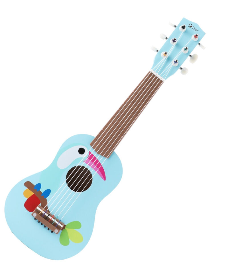 Tukaani mustriga kitarr lastele