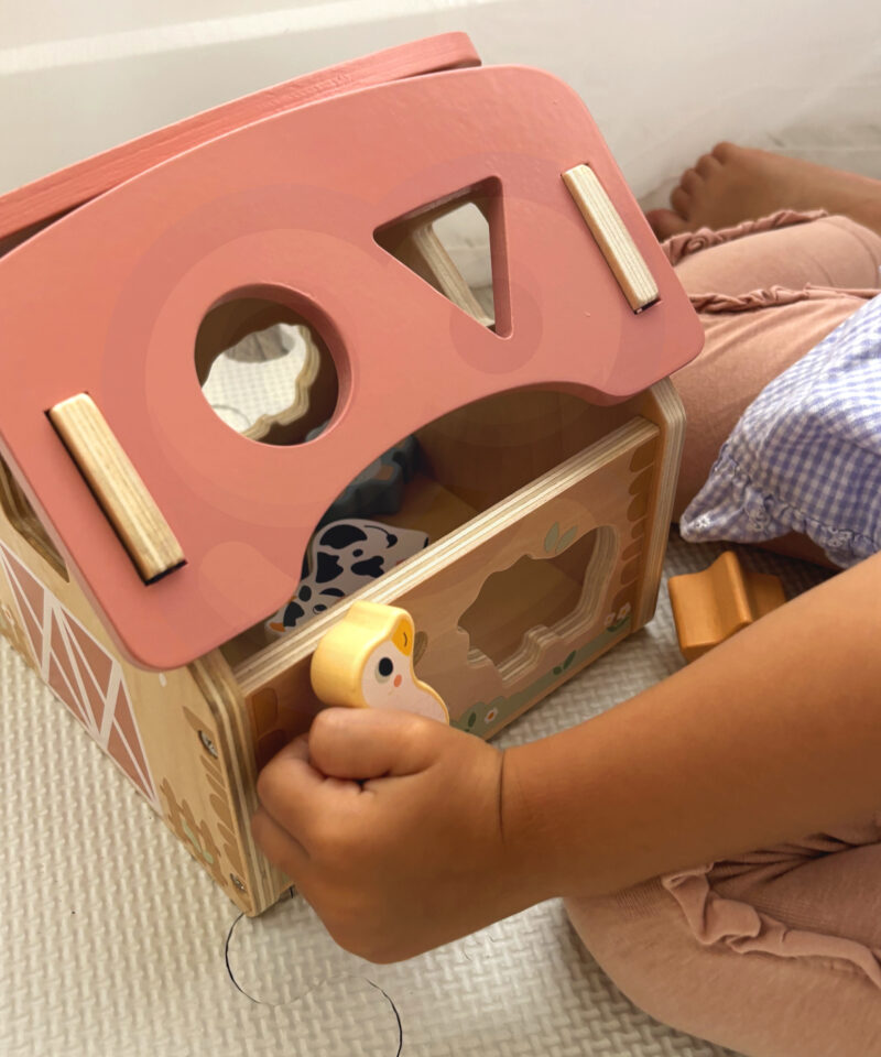 Lastele ohutu puidust mänguasi