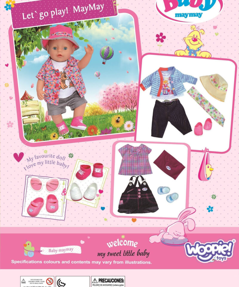 Mängukomplekt nukule 43-46 cm