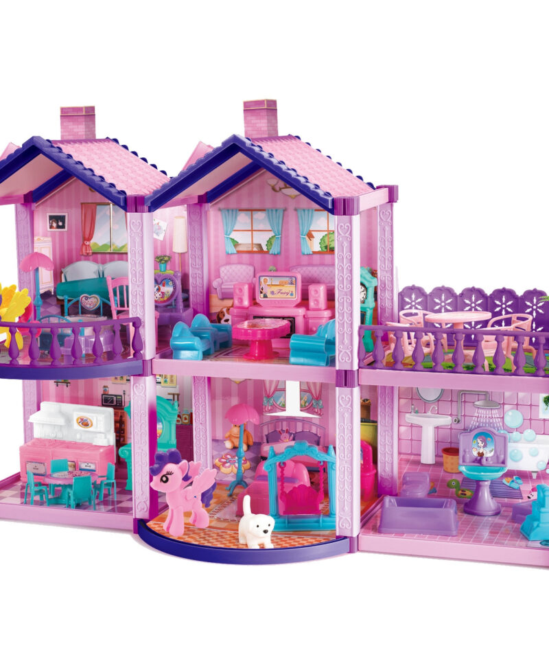 Mängumaja ponide ja koerakesega