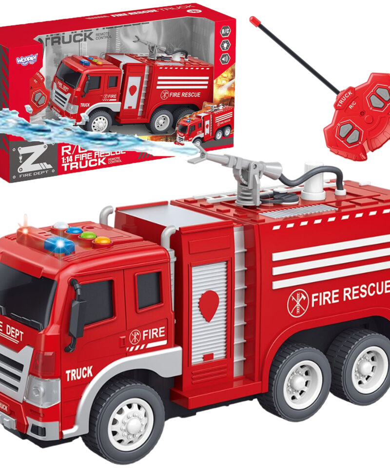 Puldiga juhitav tuletõrjeauto mänguasjana