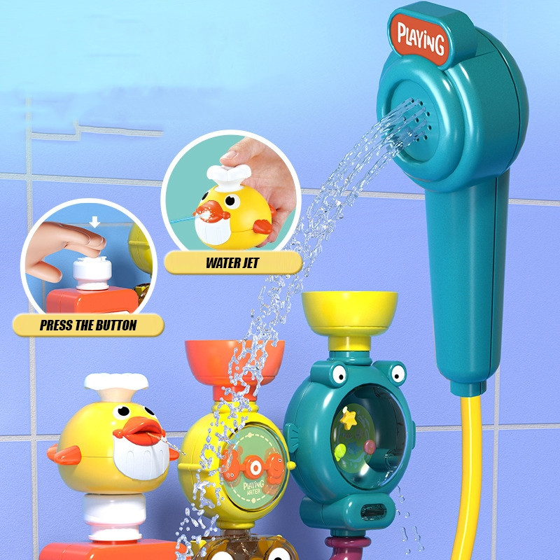 Lõbus vannimänguasi vannitoa seinale