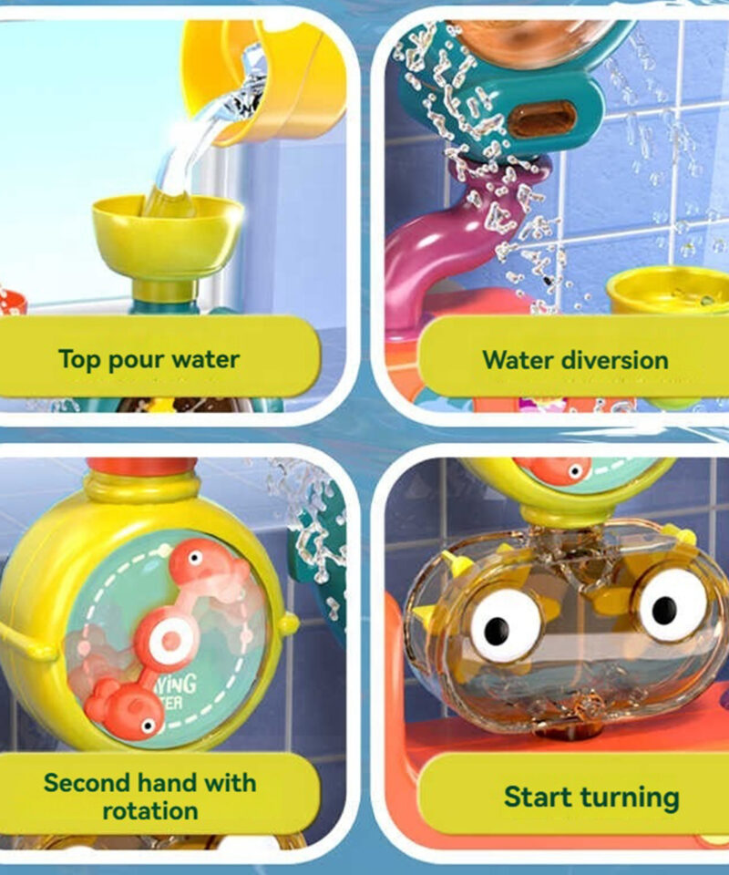 Lõbus vannimänguasi vannitoa seinale