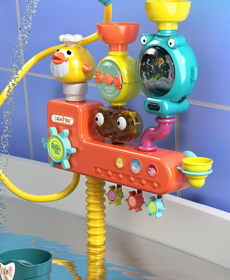 Lõbus vannimänguasi vannitoa seinale