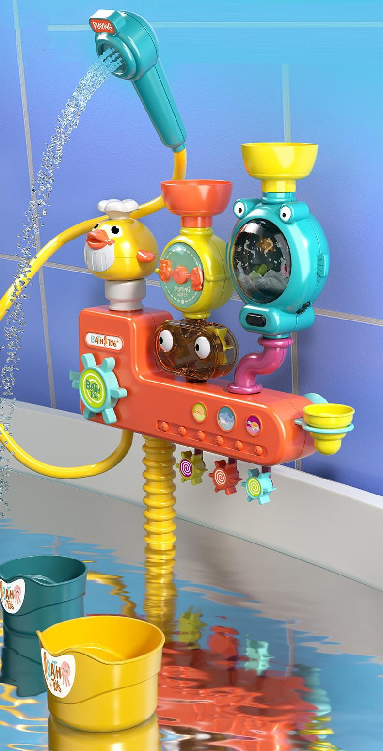 Lõbus vannimänguasi vannitoa seinale