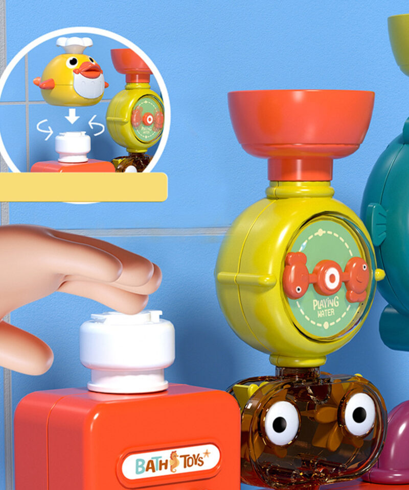 Lõbus vannimänguasi vannitoa seinale